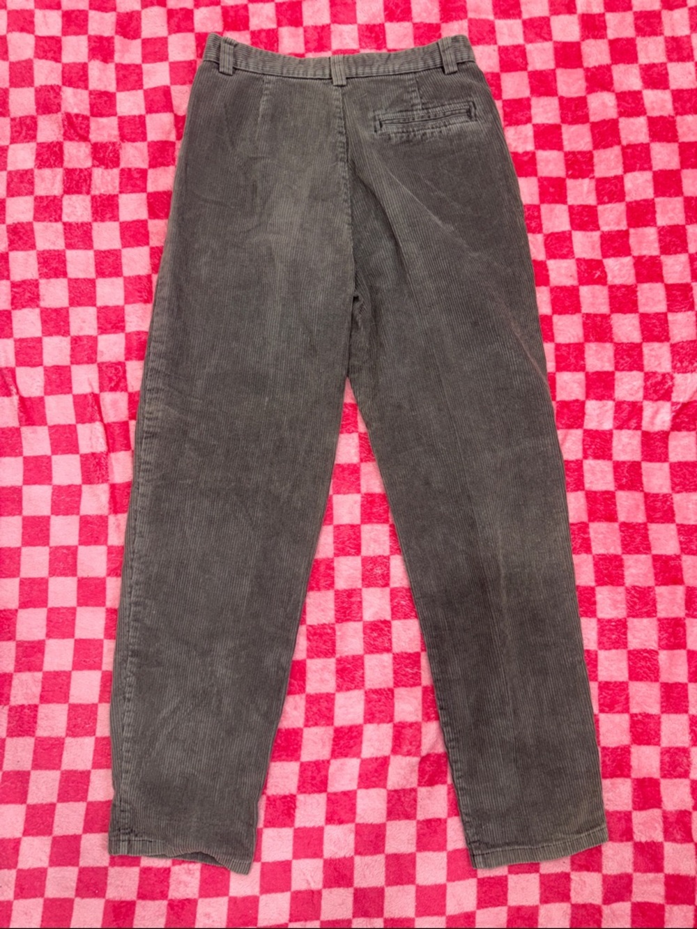 Jennifer Moore Brown Corduroy Pleated Women’s Pants - Picture 6 of 6